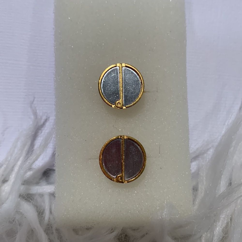 Dunhill “d” Cufflinks Gold and Silvertone